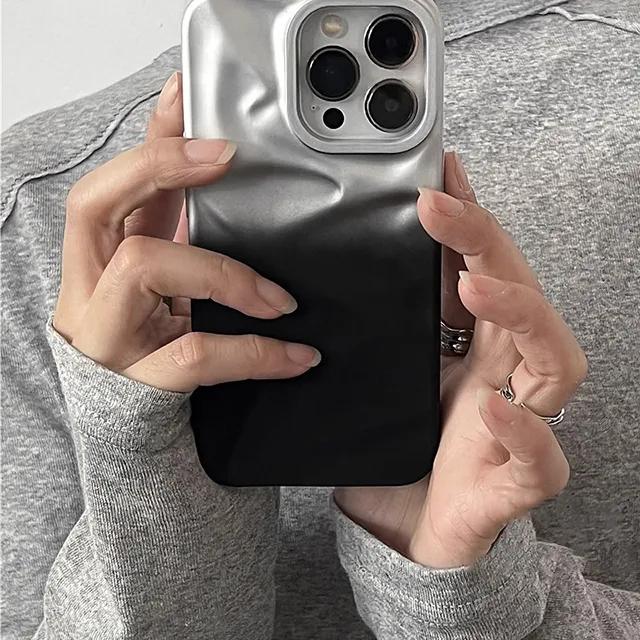 빠른배송🍎블랙그레이 링클 아이폰케이스 13.14.15.16 PROMAX.프로맥스