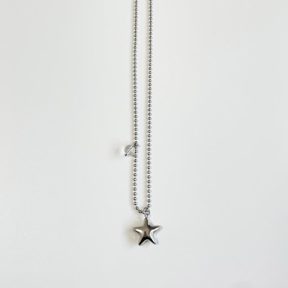 [equope/에콰웁] star, satellite necklace