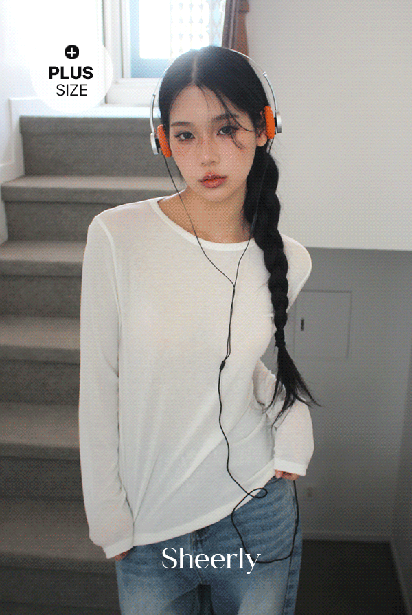 언니살롱 [빅사이즈-99][MADE]에센셜 소프트 기본 티(4color)