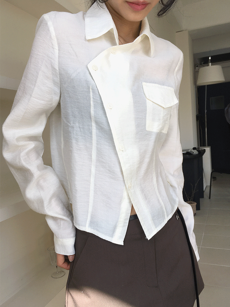 SMOOTH DIAGONAL SHIRT