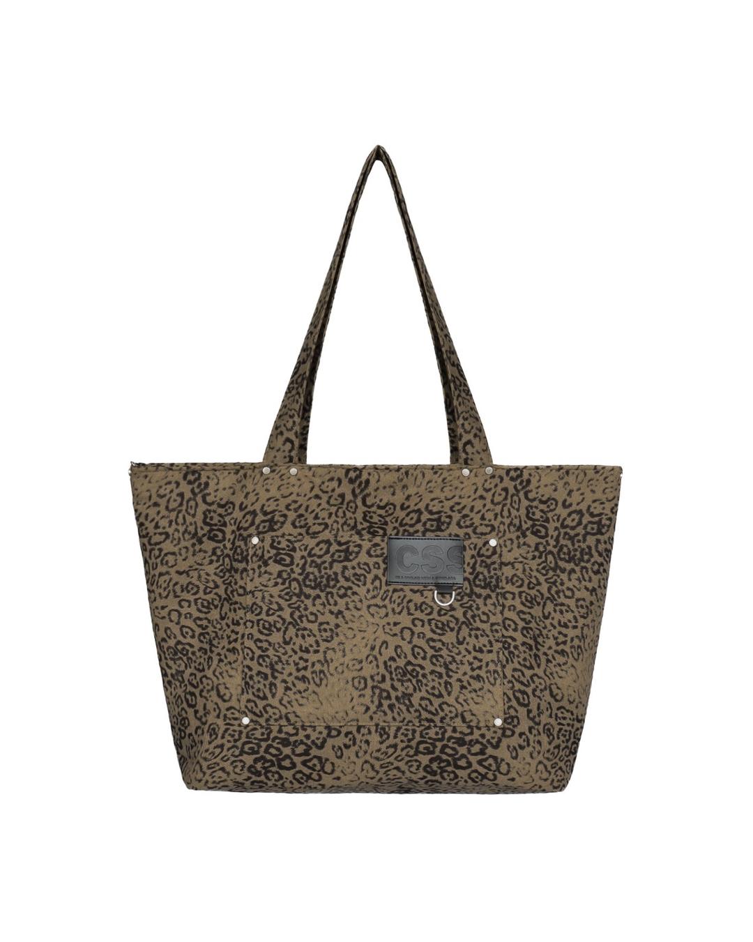 CS RIVET TOTE BAG (LEOPARD)