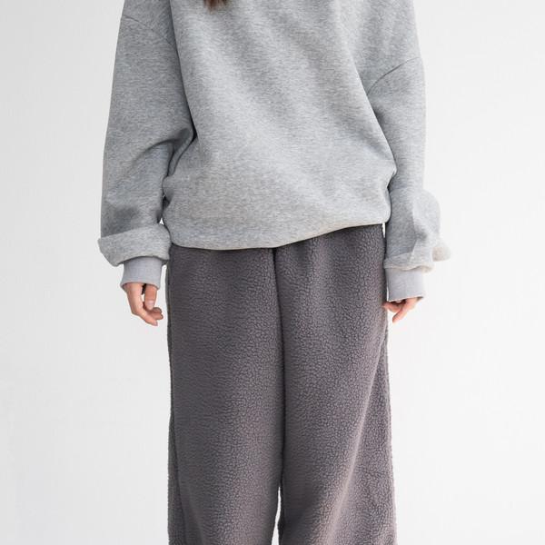 [12/16 순차 출고] Fleece String Jogger Pants (Gray)