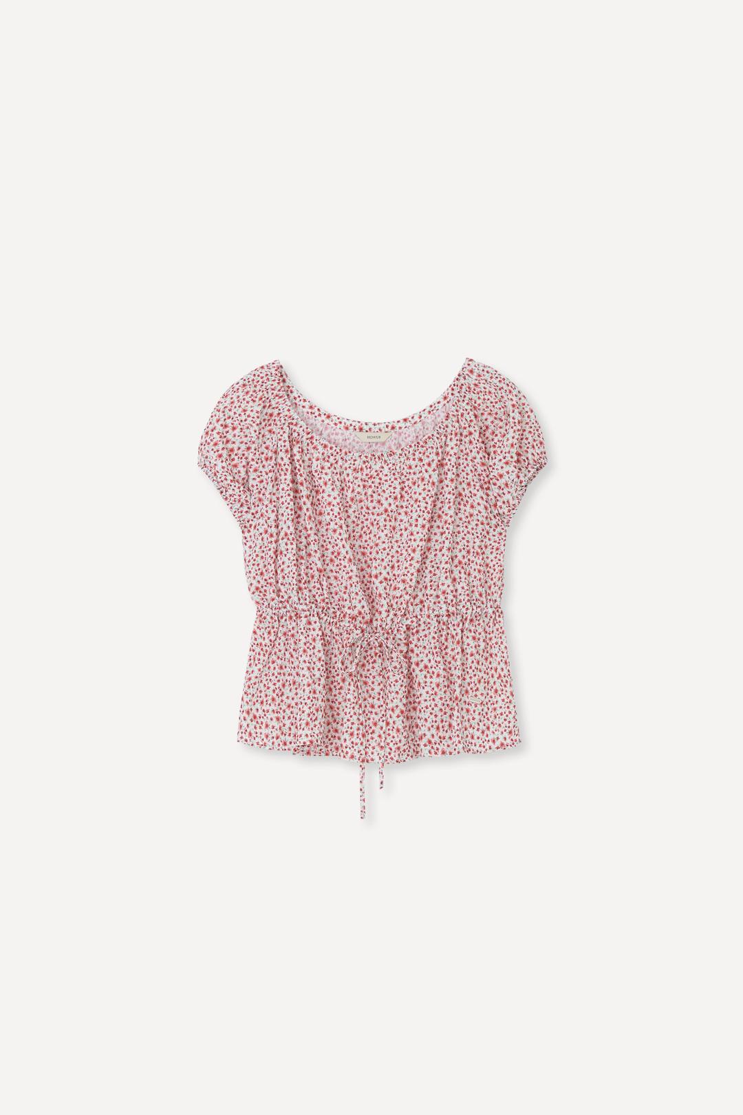Fleur Plum String Blouse