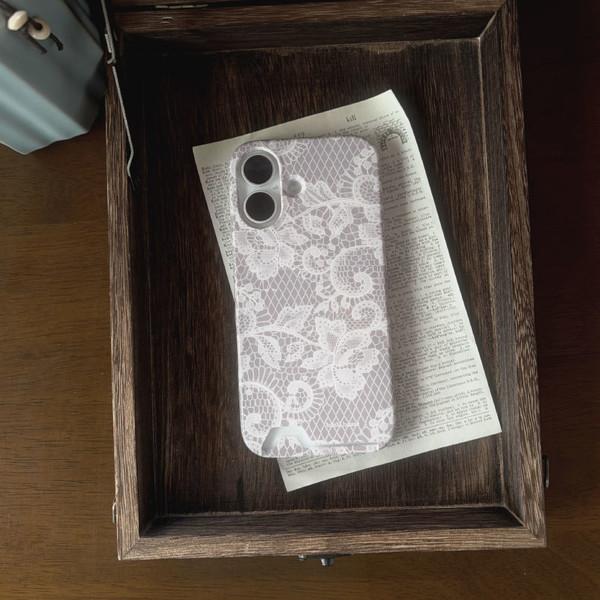 White Lace Phone Case