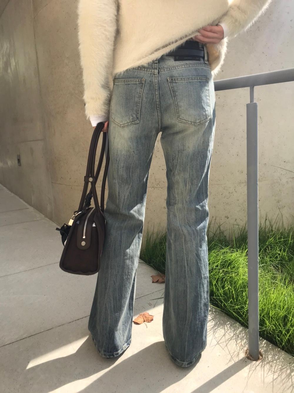 crack bootscut denim (3size)