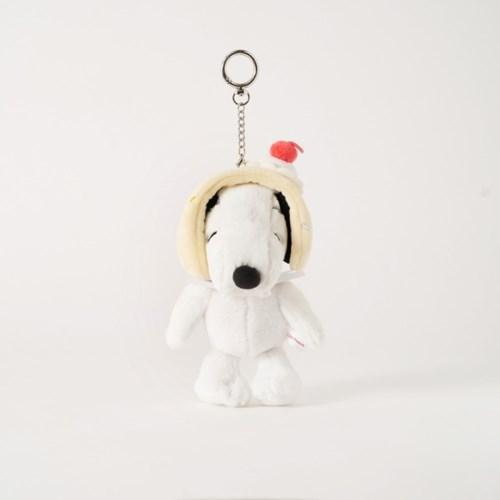 [7/2배송][peanuts] 16cm 스누피 바닐라 아이스크림 인형 키링