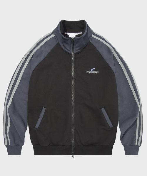 SP 블록 레글런 트랙 자켓 블랙