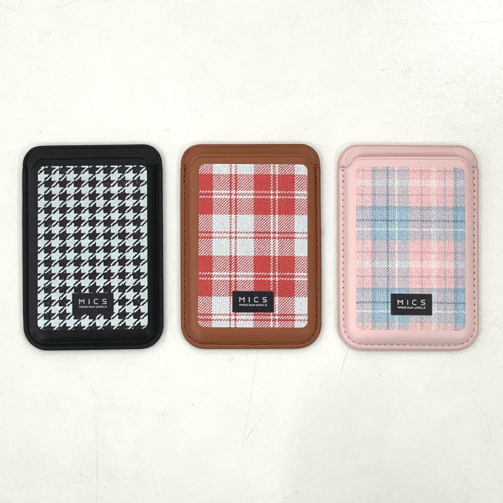 [믹] 체크 맥세이프 카드홀더