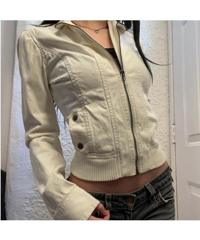 리재 [가을신상/개강룩] 폴 절개 슬림 바시티 자켓