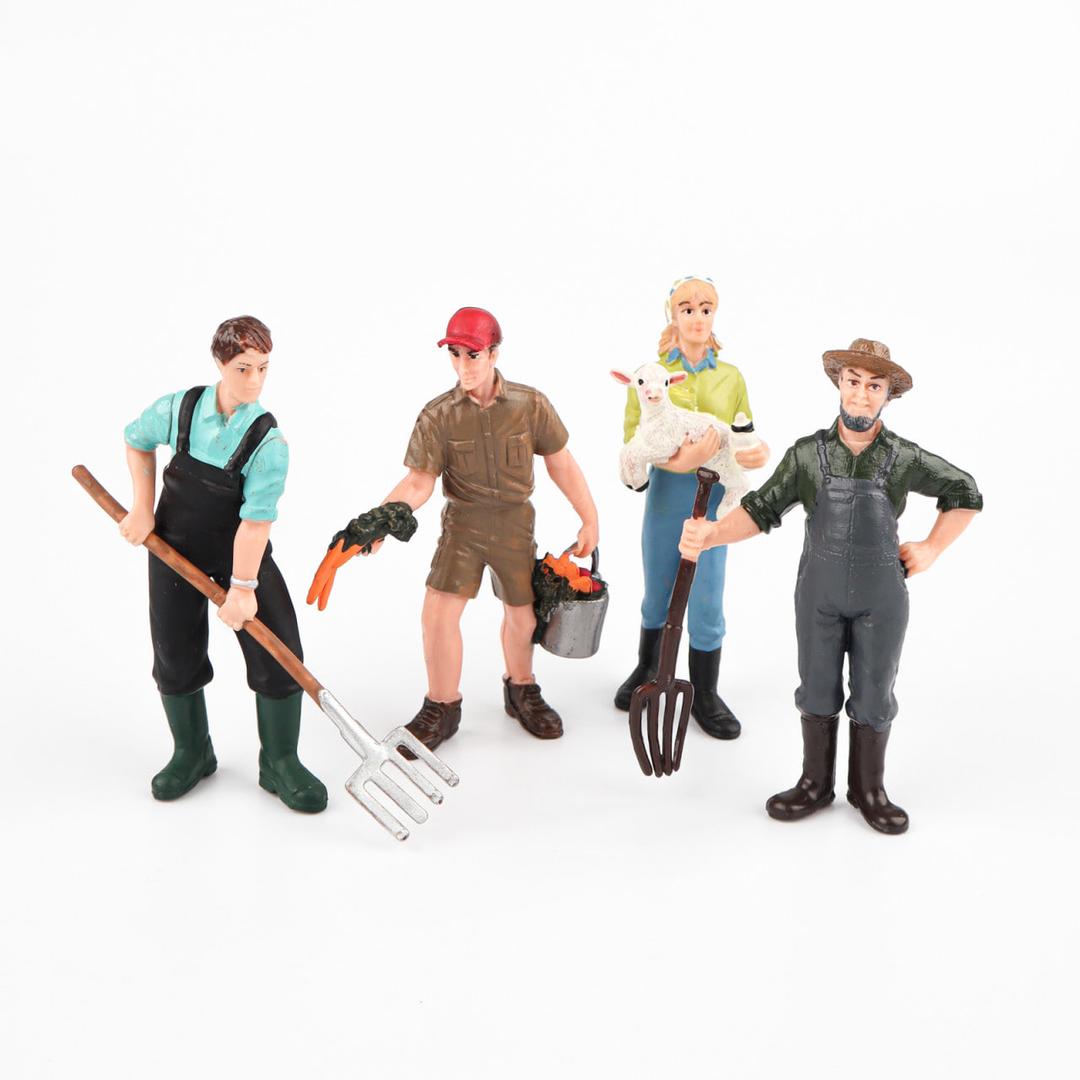 빌랑 동물농장 농부 모형 4종