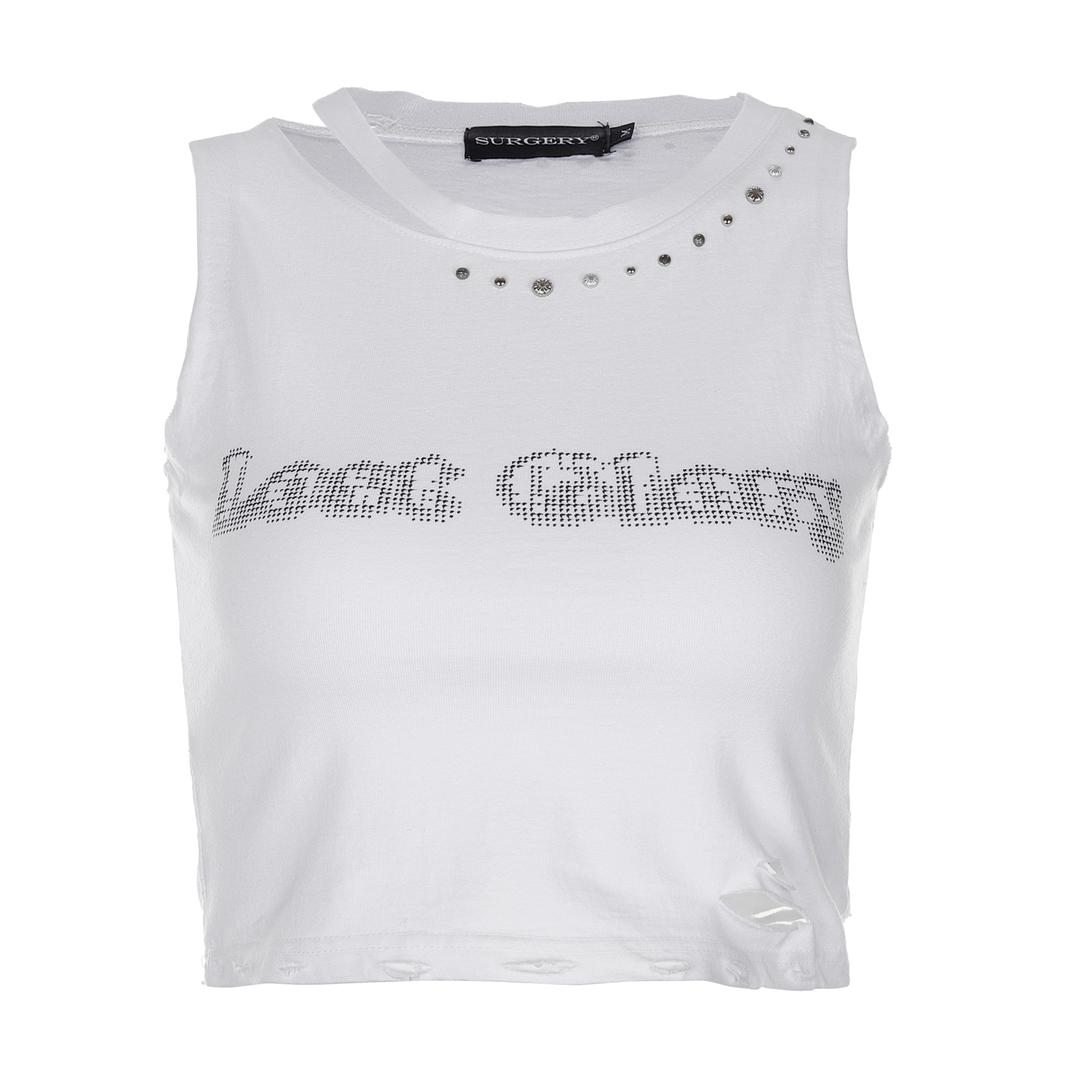 surgery destroyed lost glory sleeveless 'white'