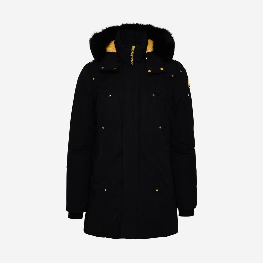 Moose Knuckles Gold Stirling Parka Black Fox Fur Black