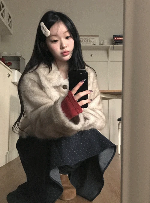 [윈터템☃️] 베로 퍼 자켓 (2color)