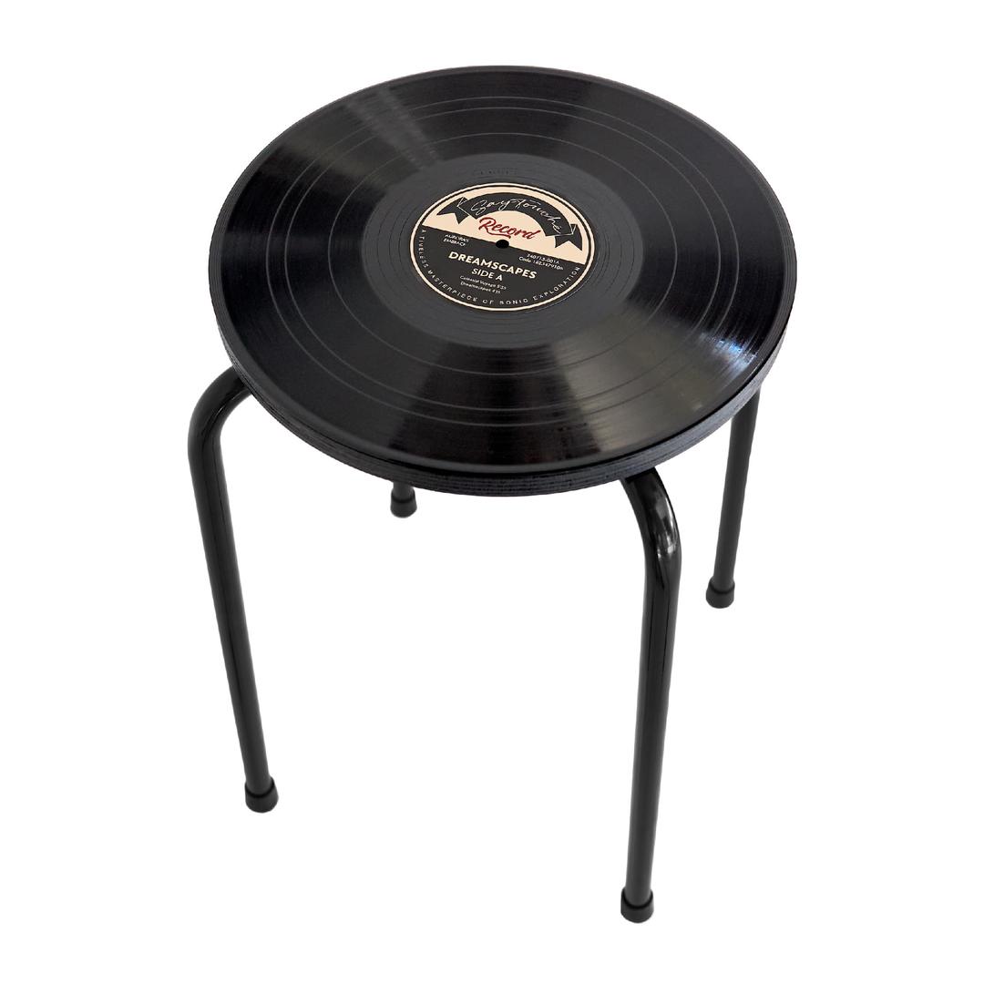 Vinyl Stool Black
