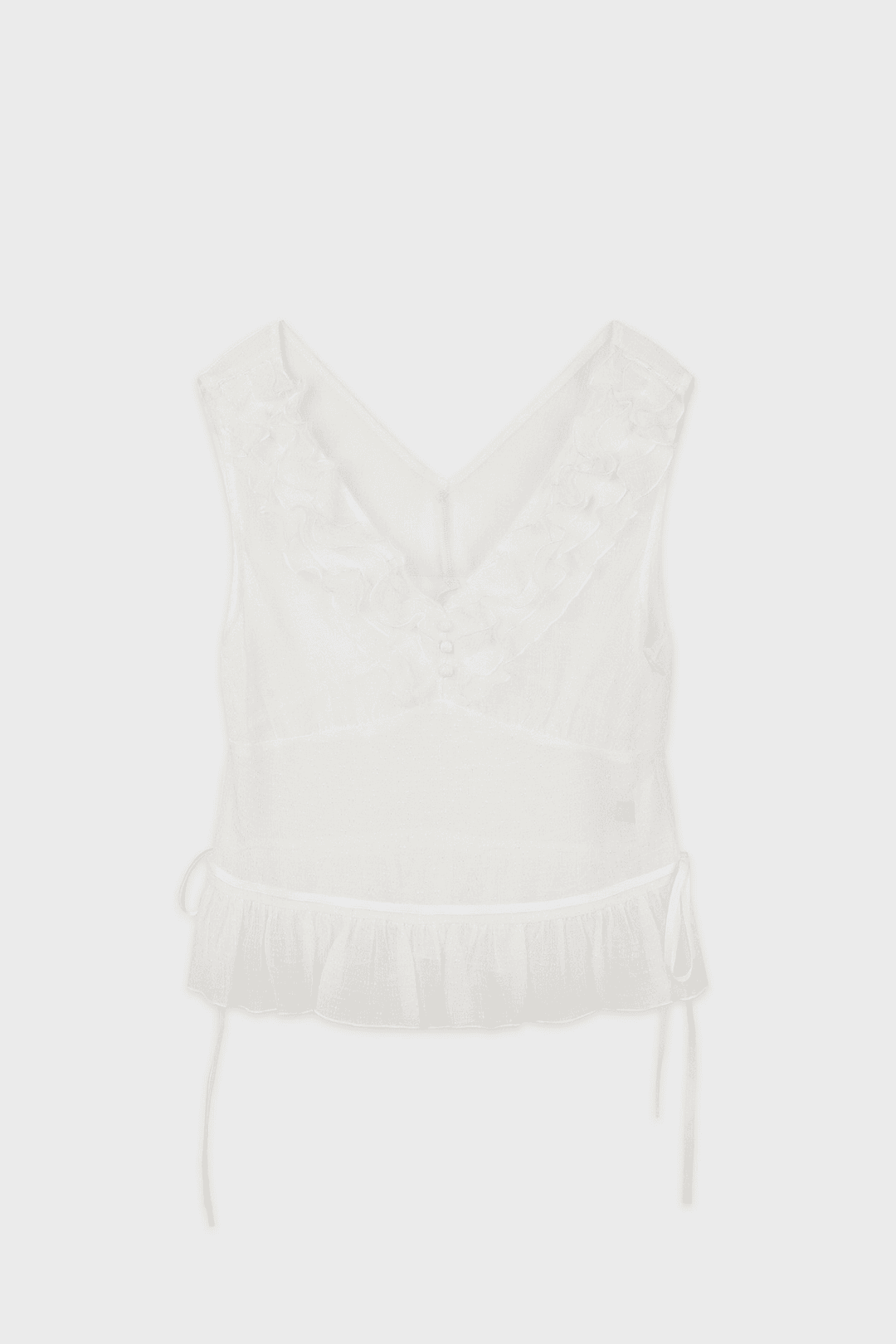 Sheer Glow Blouse (White)