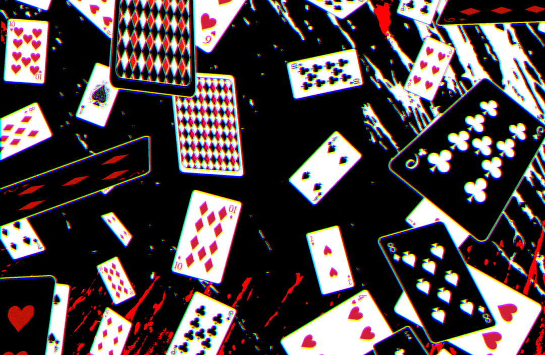 블랙&화이트 트럼프 카드 브러쉬