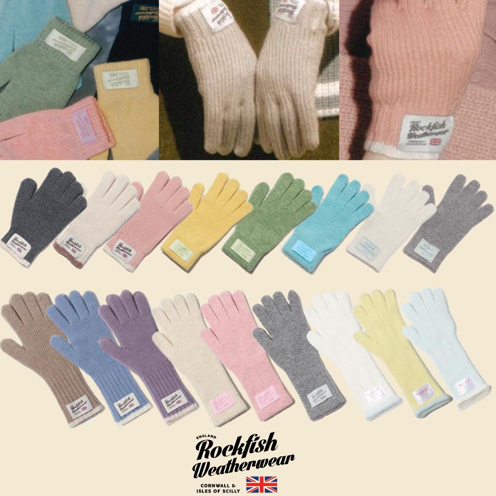 [국내정식] 락피쉬웨더웨어 여성 장갑 니트 울 핑거홀 앙고라 암워머 커플 롱 숏 글러브