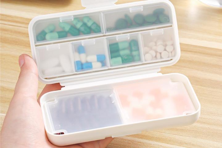 휴대용 알약통 8구 약보관함 알약케이스