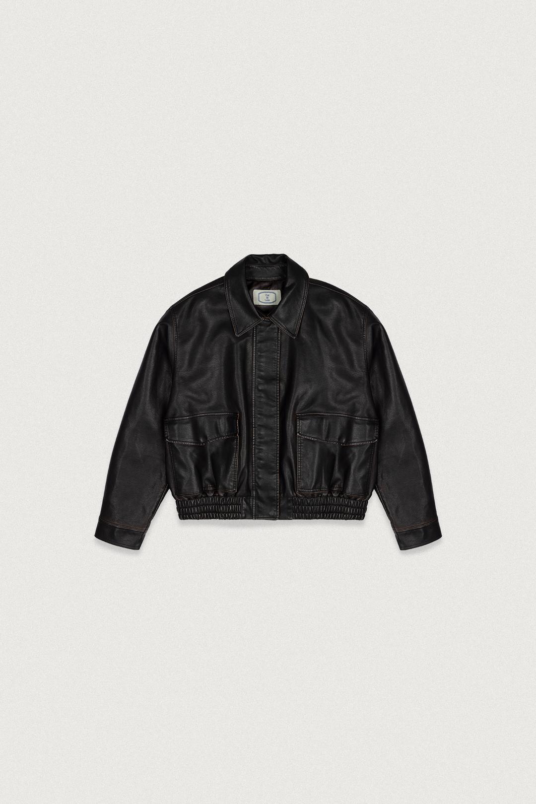 [3차 REORDER] WASHED LEATHER BOMBER JUMPER [DARK BROWN]  - 3/17 예약배송