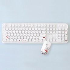 헬로키티 레트로 무선 키보드 마우스 세트 무선키보드 마우스세트