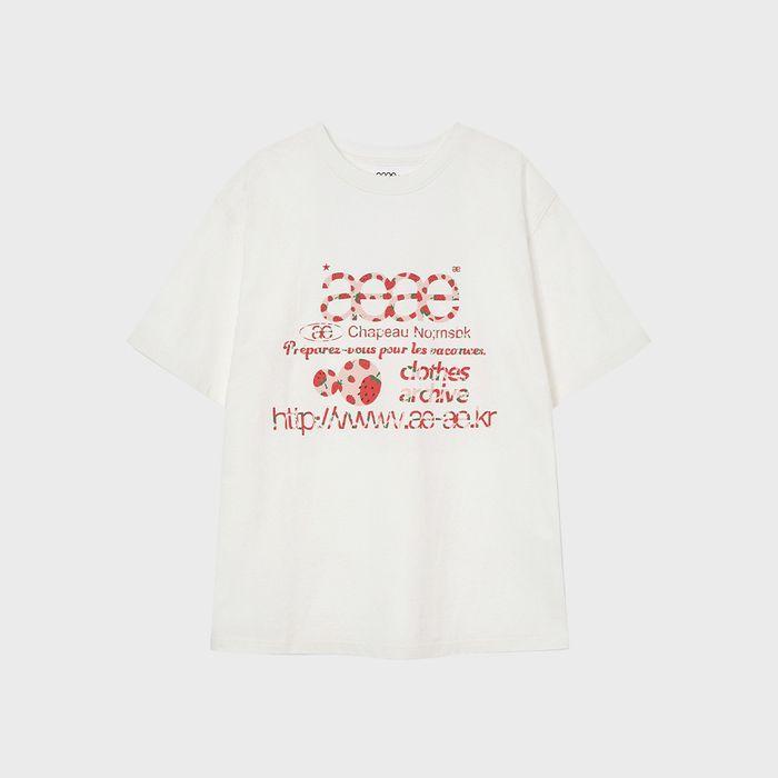 WEB LOGO T-SHIRTS [STRAWBERRY]