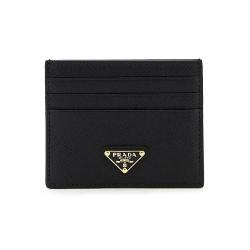 23SS PRADA 프라다 삼각로고 사피아노 카드지갑 블랙 핑크 1MC025 QHH