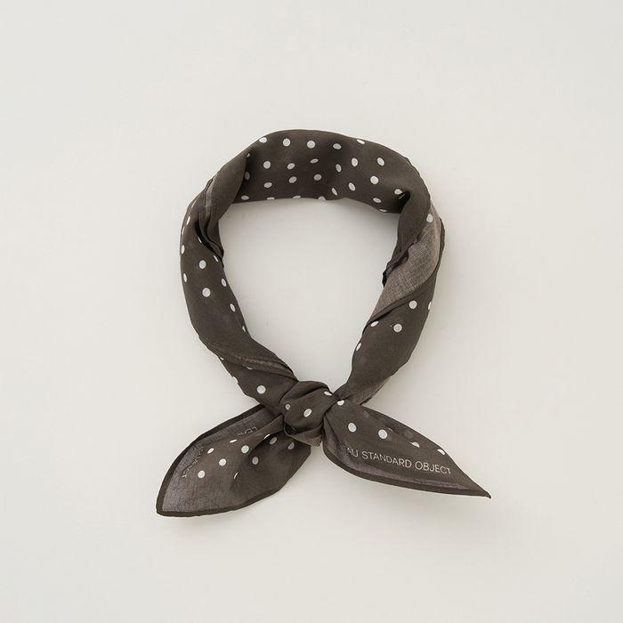 Leau dot bandana_brown