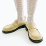 Slit Wide Loafer R23W001 (Lemon Suede)