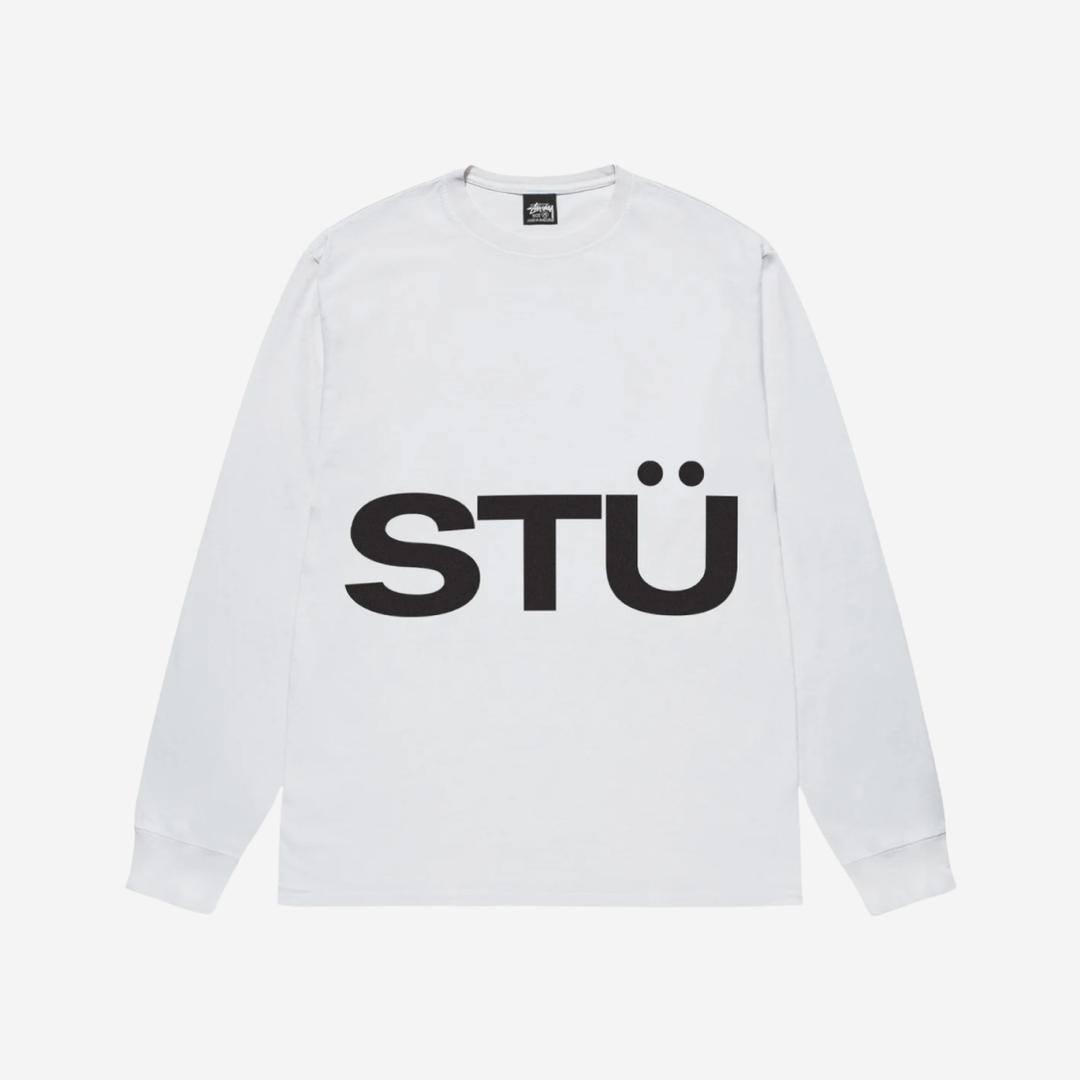 Stussy All Caps LS T-Shirt White