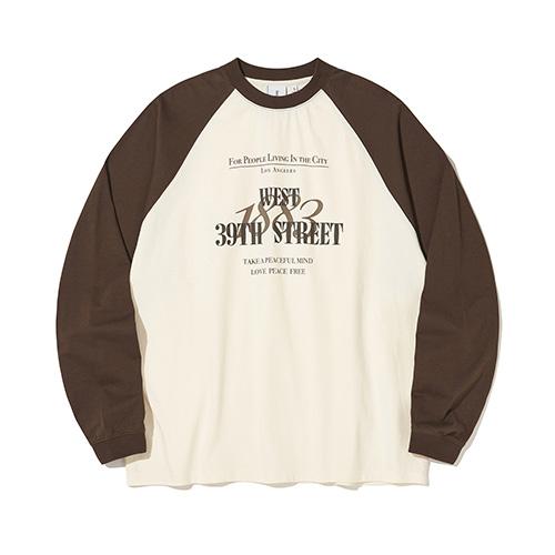 1883 그래픽 래글런 롱슬리브_브라운