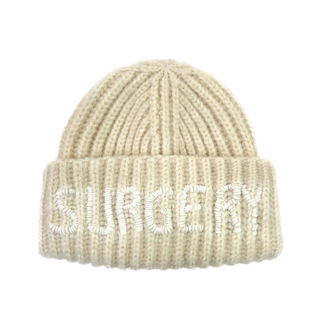 【Surgery】surgery embroidery logo beanie surgery hand stitch embroidery logo beanie 'olive'