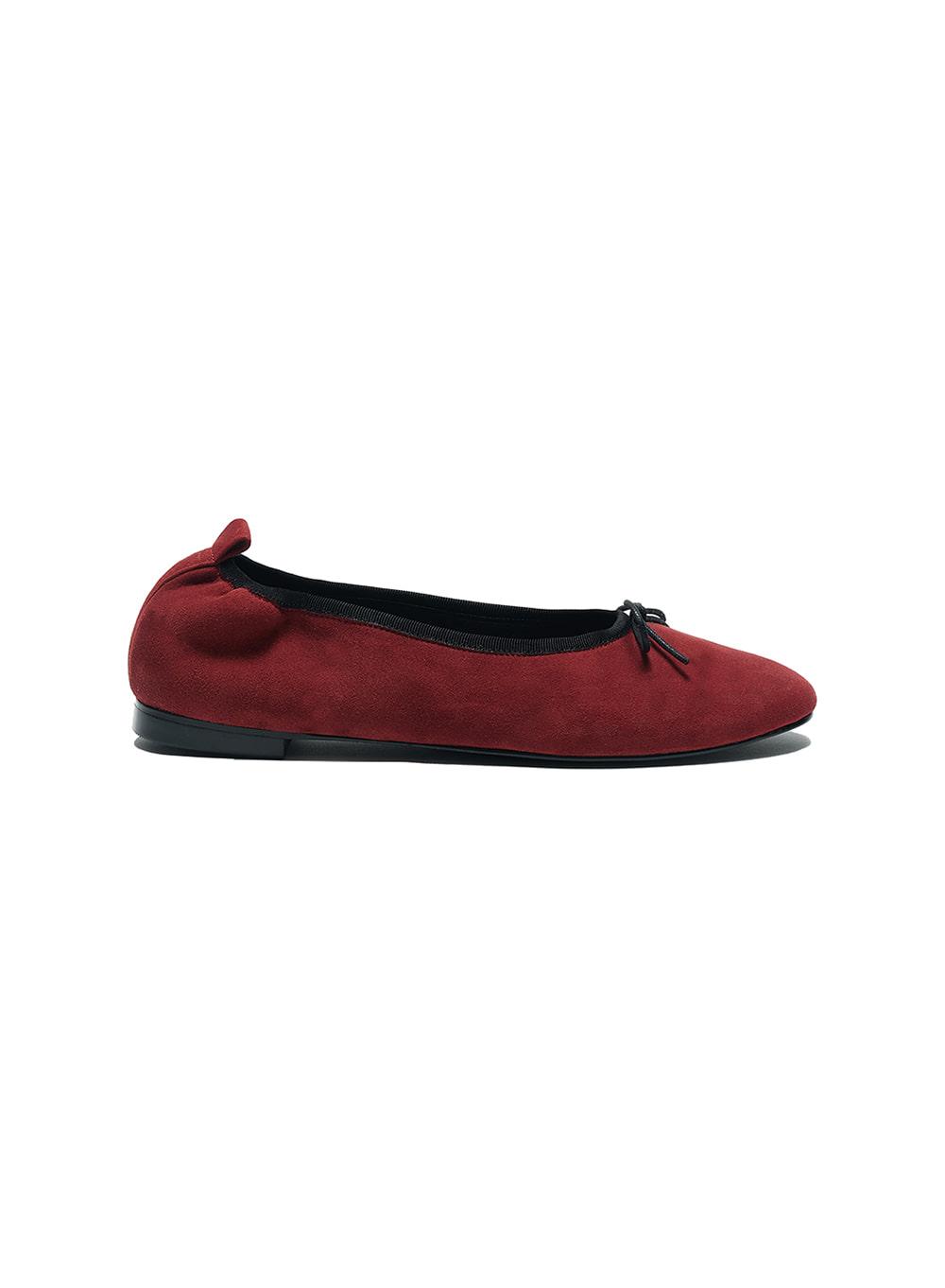 [WOMEN] BOW TIE BALLERINA FLATS_RED