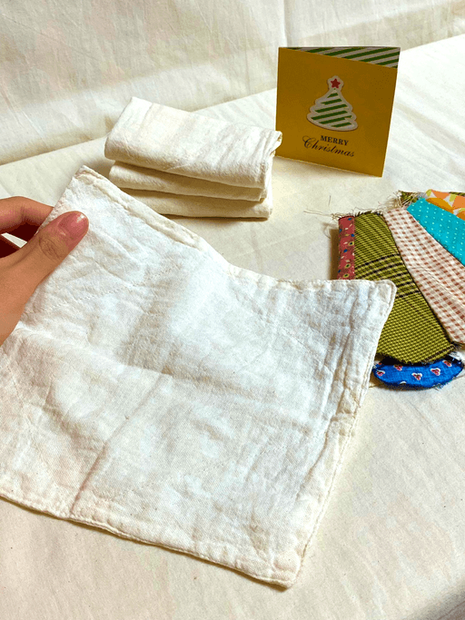 🌿와입스✔️무형광 강화소창 손수건 4장세트