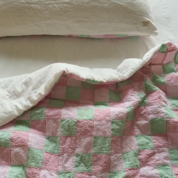 strawberry patchwork comforter
