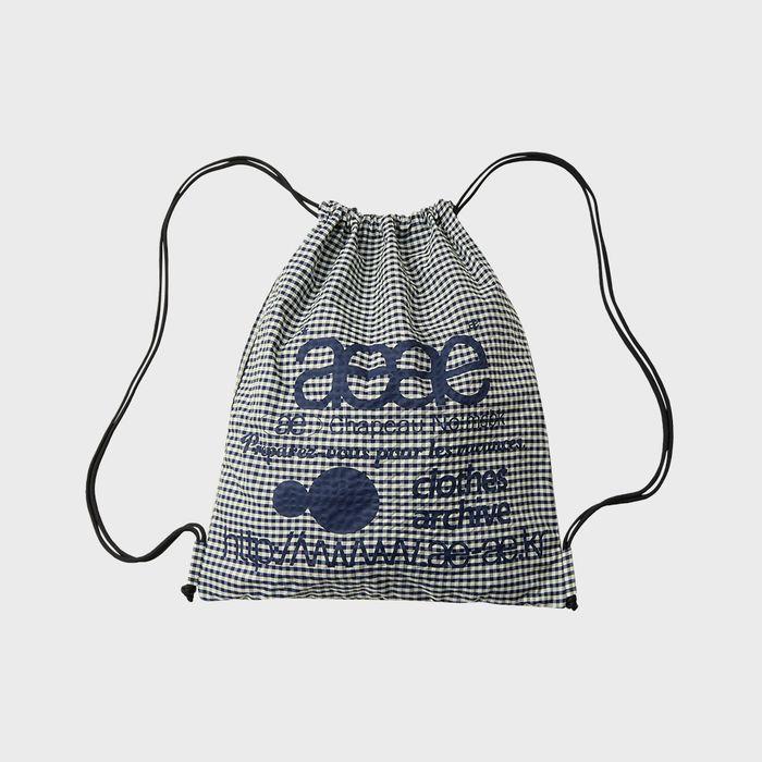 WEB LOGO CHECK GYM SACK [BLUE]