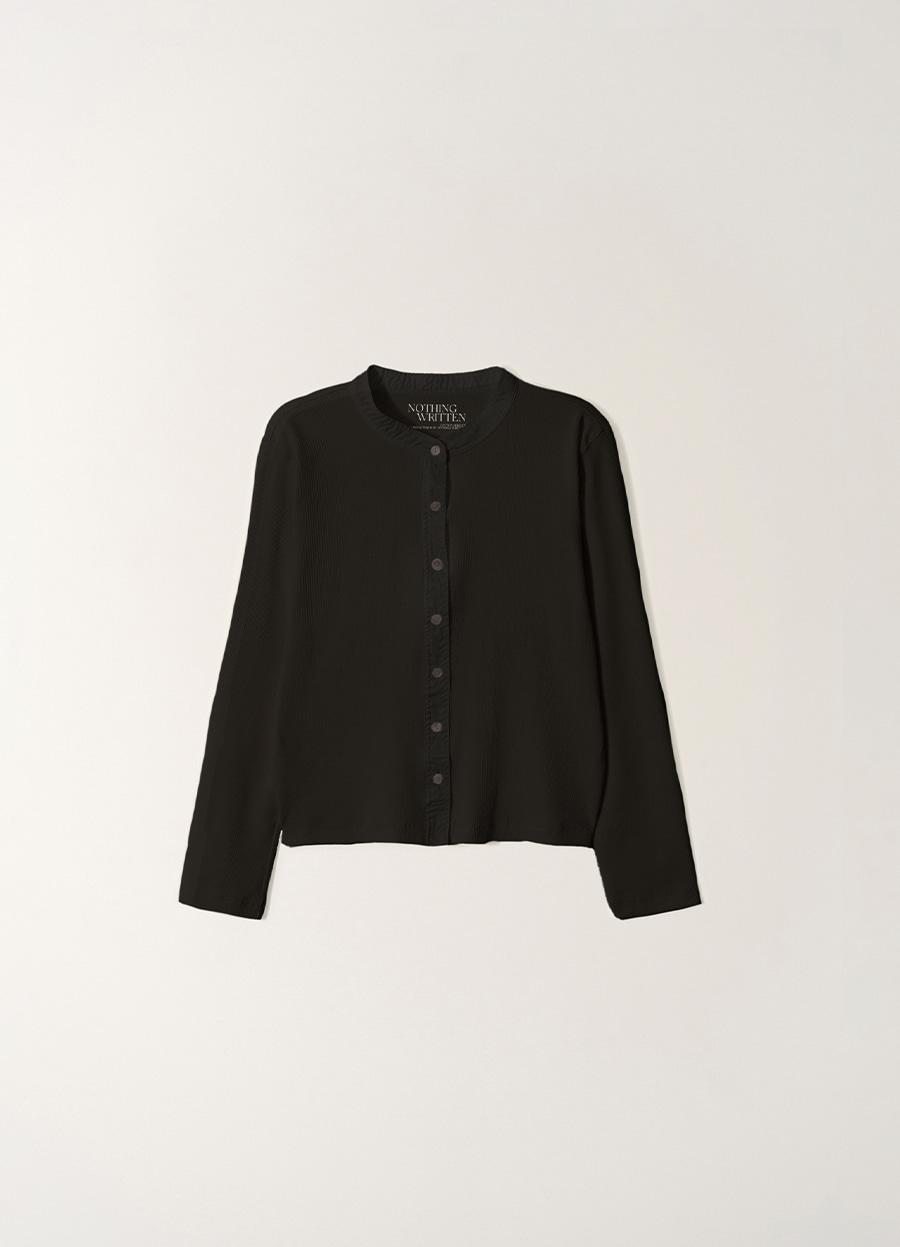 Vintage button cardigan (Black)