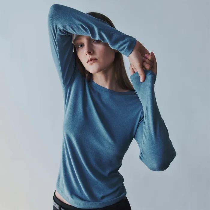 [29CM 단독]Wool tencel round Tee (Skyblue)