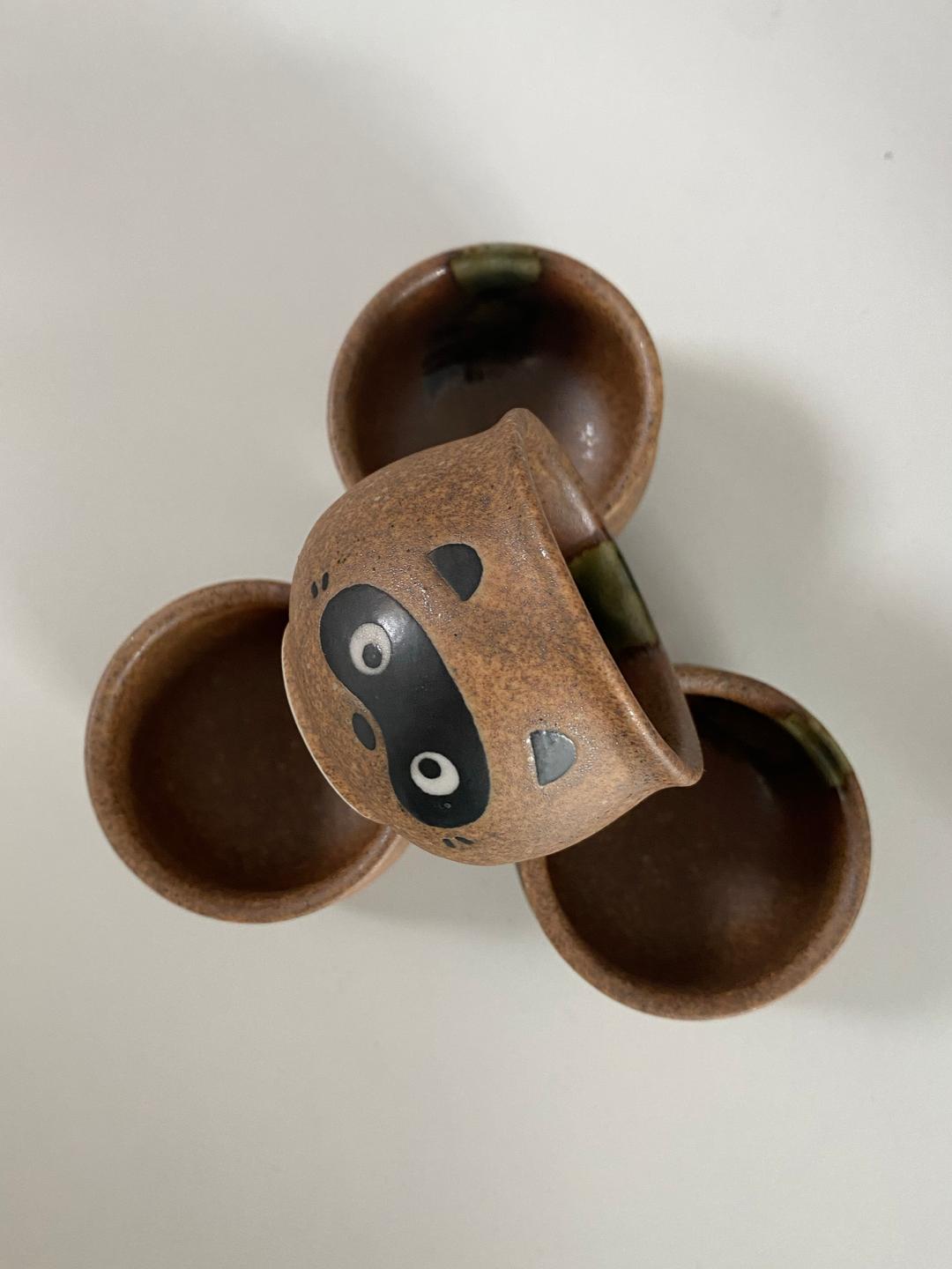 raccoon tea cup (1ea)