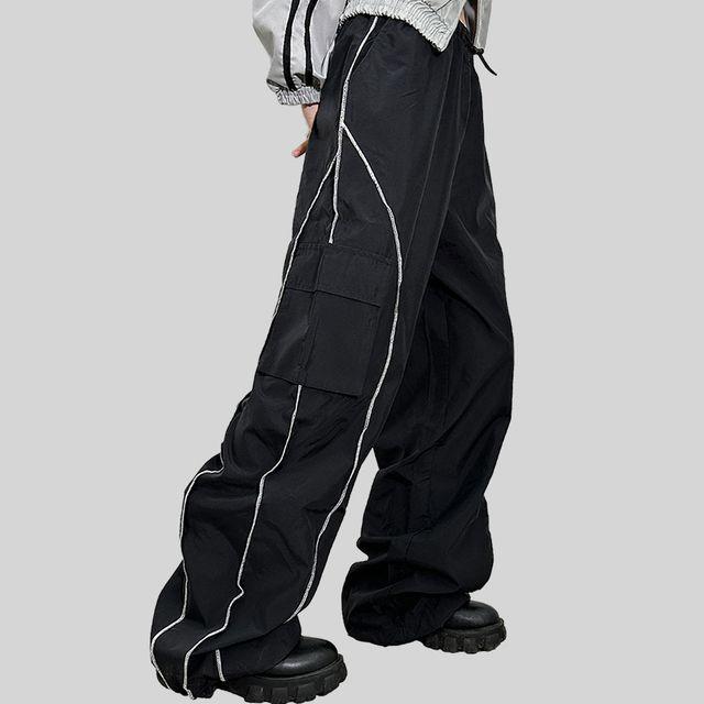 화이트라인 포인트 트랙 밴딩팬츠