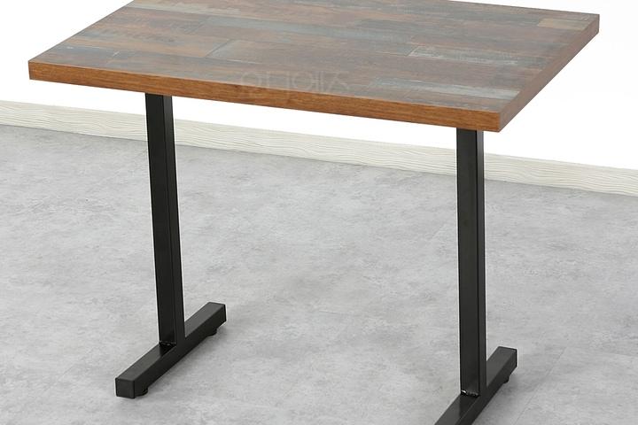 FT8055 블랙쌍다리 코너형 소형테이블 식탁 W800 x D550