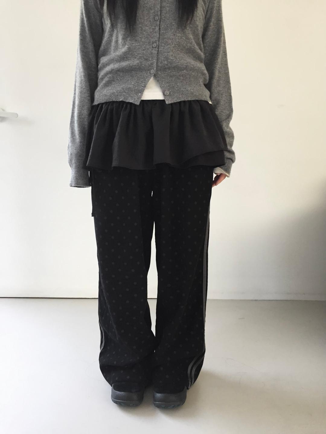warm layered wrap skirt (2c)