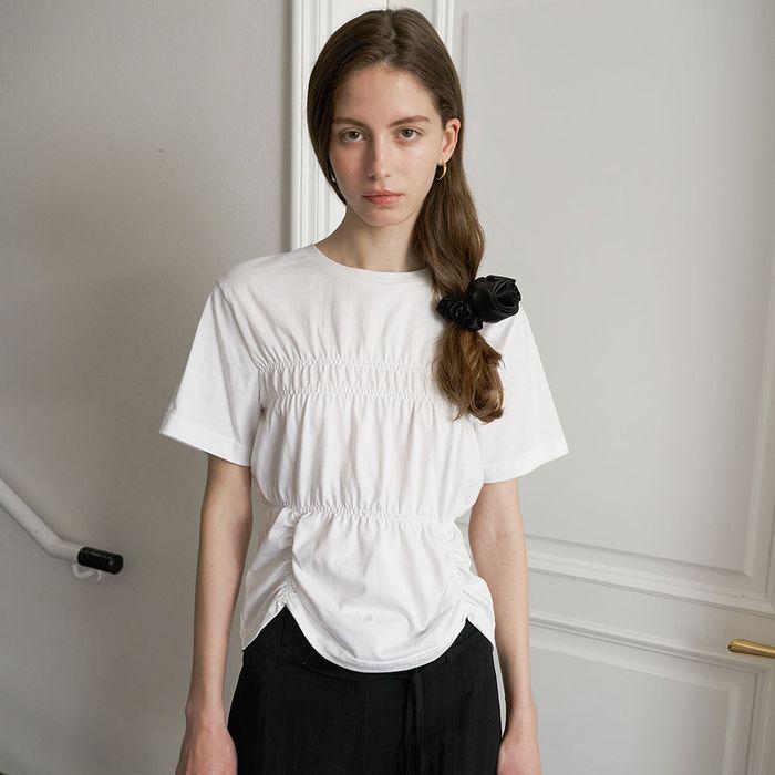 Petit Shirring T-Shirt_3 colors
