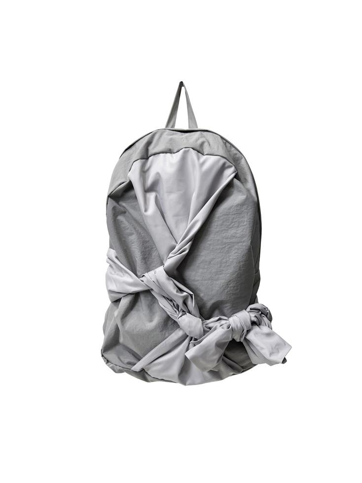 Knotted Backpack (nylon-silver)
