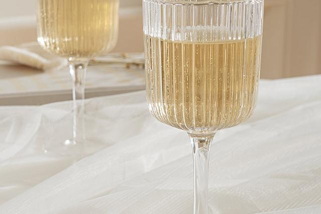 2+2 빈티지 플리츠 와인잔 세트 (안전박스포장)