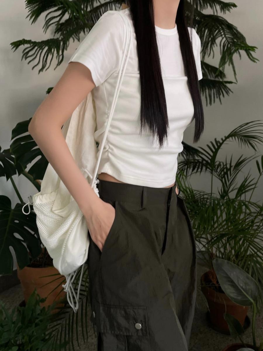 Duple Layered Half Tee (2color)