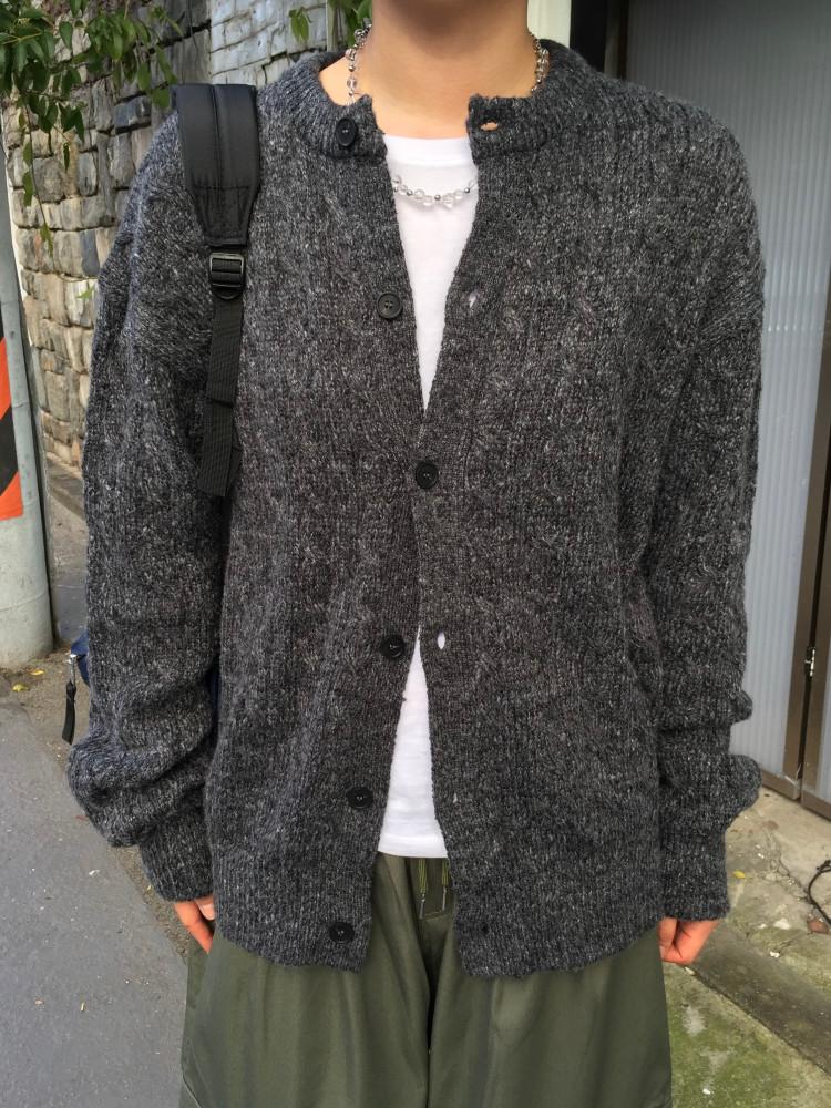 꽈배기 니트 가디건