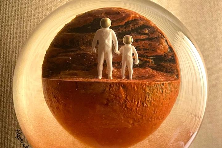[해외] MARS Dust Globe 화성 워터볼 스노우볼
