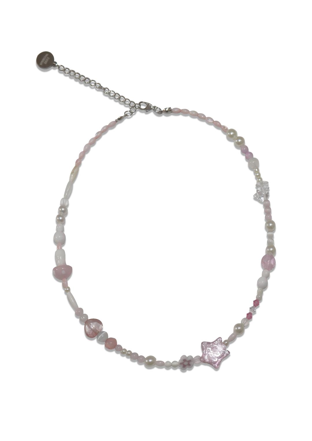 pink mermaid necklace