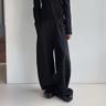 WIDE WAISTBAND PANTS - BLACK