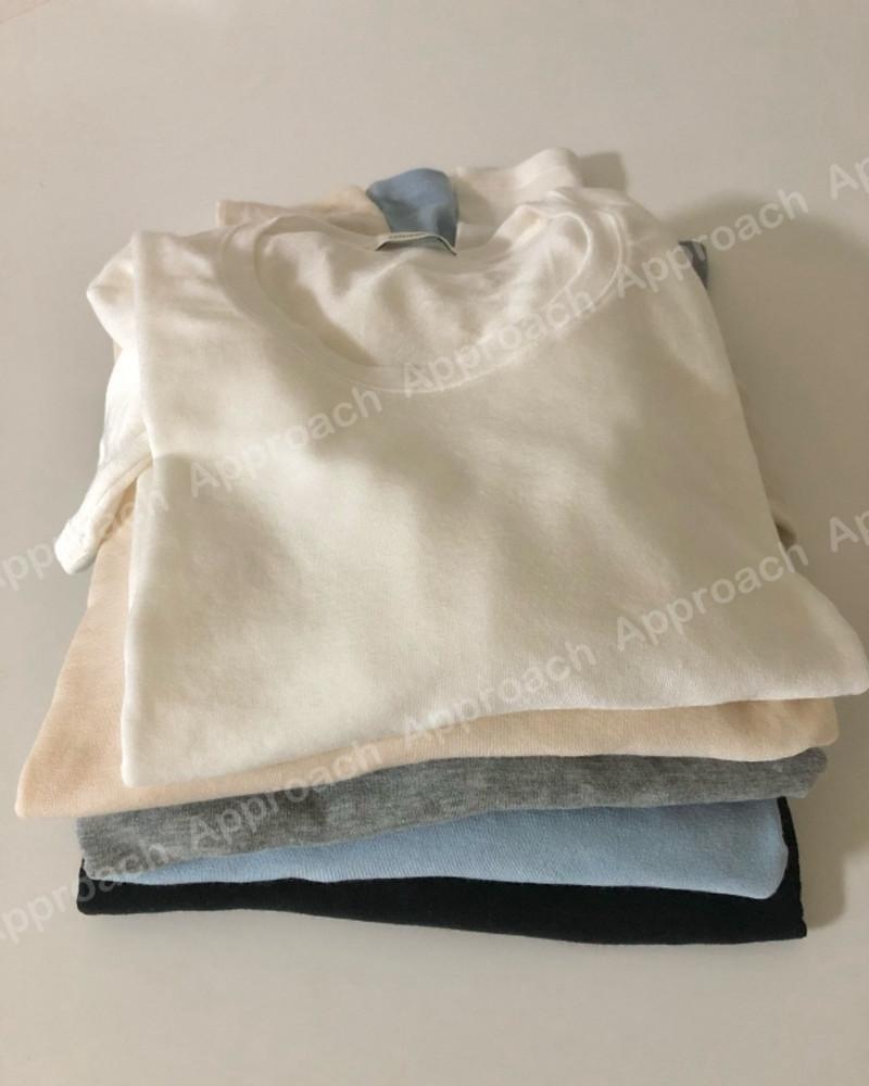 웨더 weather 텐셀 스쿱 롱 슬리브 티셔츠 5color